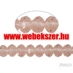   Kiárusítás!  20db. Csiszolt üveggyöngy. Pezsgő. 7.2x10mm.