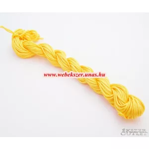 Shamballa fonal. Nylon fonal. 1.5mm. 12.5m. Okker sárga.   Legjobb ár!