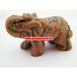 Leárazás!  Unakit ásvány elefánt.