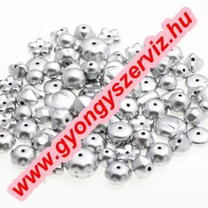 20g. Cseh gyöngy. Ezüst. Mix. 