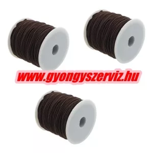 10m. Gumizsinór, kalapgumi. 0.8mm. Sötétbarna.