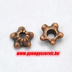50db gyöngykupak. 5.5x2mm. Antik réz szín.