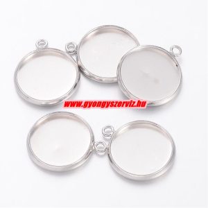 Kaboson alap. 14mm. Platina szín.