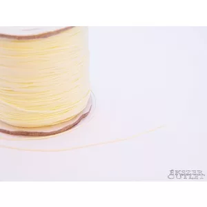 Shamballa fonal. Nylon fonal. 0.8mm. Krém.   10m/tekercs.