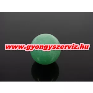 Zöld aventurin ásványgyöngy . Marokkő, harmónia gyöngy. 16mm. 