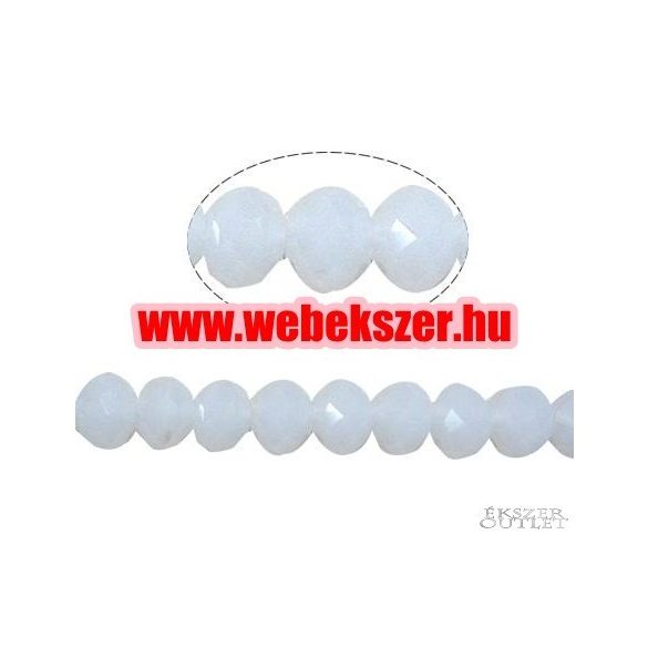 20db. Csiszolt üveggyöngy. Fánk gyöngy. 7 szín! 6x8mm. Mindig akcióban!