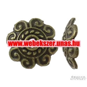 20db gyöngykupak.  10x3mm. Antik bronz szín.