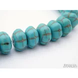  Türkiz gyöngy. 13x7.5mm.  Leárazva!