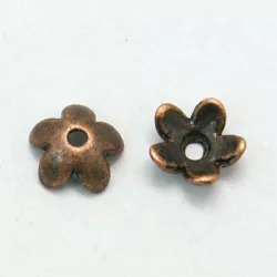 50db gyöngykupak. 6.5x3mm. Antik réz szín.