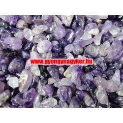 Ametiszt törmelék gyöngy, splitter gyöngy. 10g, 25g.