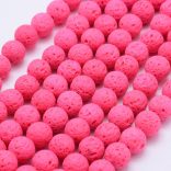 Lávakő gyöngy. 6mm. Több színben!