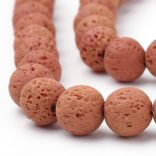 Lávakő gyöngy. 6mm. Több színben!