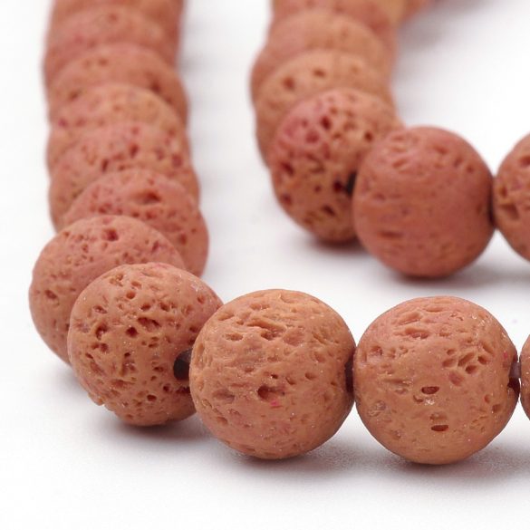 Lávakő gyöngy. 6mm. Több színben!
