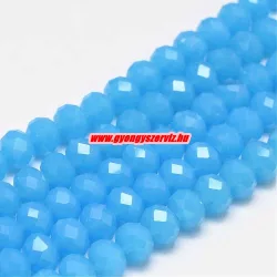   Kiárusítás!  20db. Csiszolt üveggyöngy, fánkgyöngy. 6x8mm. "Apatit". Mindig akcióban!