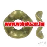 Leárazás! 20db. Fémgyöngy. Fém köztes gyöngy. 12.5x12.5x2.5mm.  Mindig akcióban!