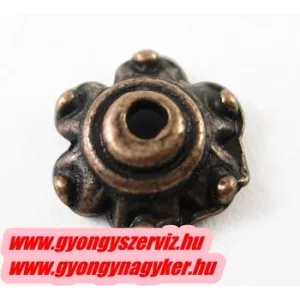 20db gyöngykupak. Antik réz szín. 7x3mm.