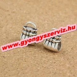   Pandora stílusú fémgyöngy. Charm. Táska. 8x10mm. Leárazva!