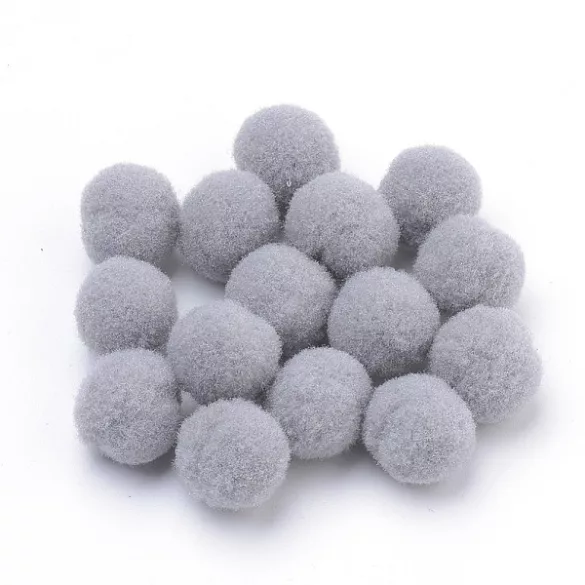 Poliészter pompom. 10mm. 50db/csomag. 8 szín.