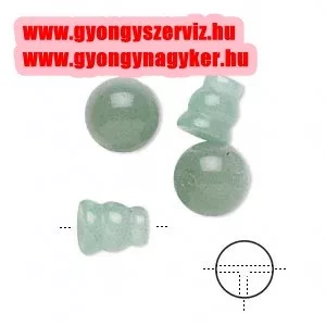 Aventurin ásványgyöngy, guru gyöngy, mala gyöngy. Leárazva !
