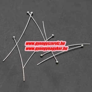 100db. Gömbfejű szerelőpálca. 0.6x35mm. Ezüst szín.