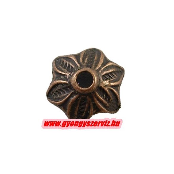 20db gyöngykupak. 10.5x3.5mm. Antik réz szín.