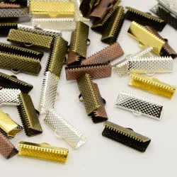   20db. Szalagvég, zsinórvég, végzáró. 25x8x5mm. 6 színben! Válassz színt!