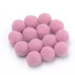Poliészter pompom. 24mm. 10db/csomag. 9 szín.