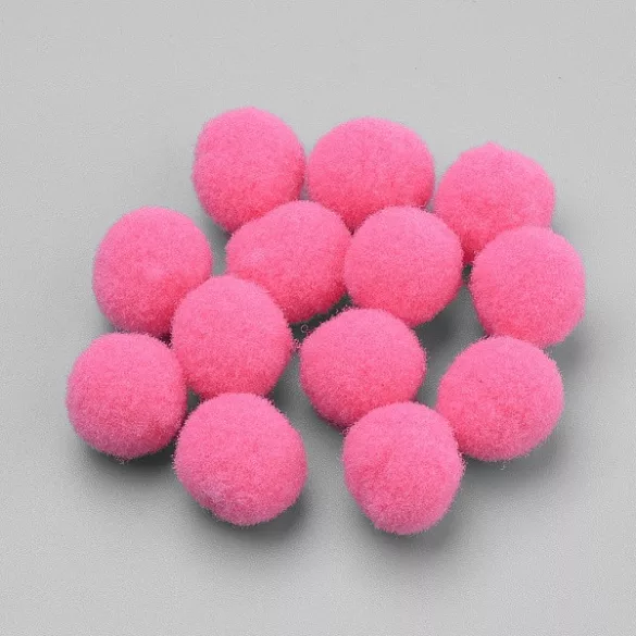 Poliészter pompom. 24mm. 10db/csomag. 9 szín.