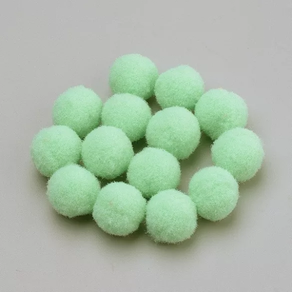 Poliészter pompom. 24mm. 10db/csomag. 9 szín.