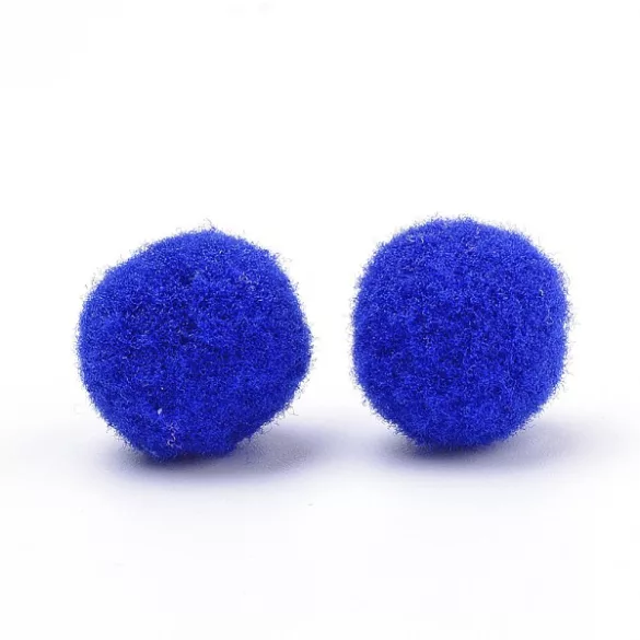 Poliészter pompom. 24mm. 10db/csomag. 9 szín.