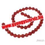 Természetes korallgyöngy. 8mm.     Leárazva!