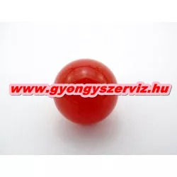 Vörös kalcedon gyöngy. Marokkő, harmónia gyöngy. 16mm.