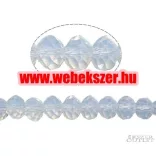 Kiárusítás!  20db. Csiszolt üveggyöngy. Fánk gyöngy. 6x8mm. 10 szín! Mindig akcióban!