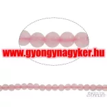 Rózsakvarc gyöngy. 4mm.     Leárazva!