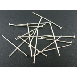 100db. Talpas szerelőpálca. 30x0.7mm. Platina szín.