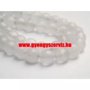 Csiszolt achát ásványgyöngy. 6mm. " Jade "