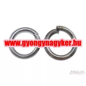100db. Nyitott szerelő karika. 0.8x5mm. ólomfekete szín.