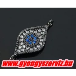 Cirkon kristályos összekötő gyöngy.  10x23mm.