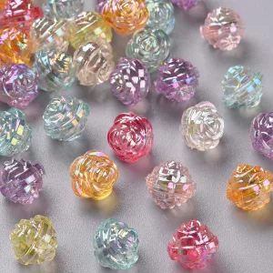 10db. Műanyag virág gyöngy. 11.5x11.5mm. Mix.