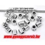 Horoszkópos köztes gyöngy. 8x7mm. Válassz csillagjegyet!