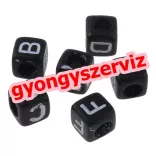 20db. Műanyag betű gyöngy. Akril gyöngy. Válassz betűt! Mindig akcióban!