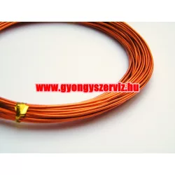 Alumínium ékszerdrót. 1mm. Rézvörös.  5m.