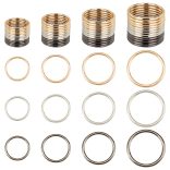 Zárt fém karika. 3 színben, 4 méretben.