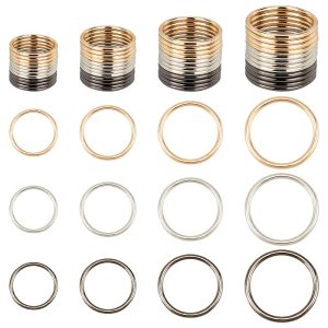 Zárt fém karika. 3 színben, 4 méretben.