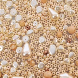   Kiárusítás!  Preciosa   " elefántcsont " mix. 20g/csomag. Mindig akcióban!