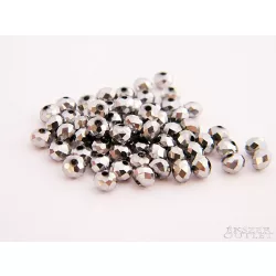   Kiárusítás!  Üveggyöngy. 3x4mm. 5g/cs. Hematit. Mindig akcióban!