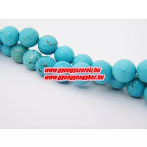 Csiszolt türkenit ásványgyöngy. 8mm. 