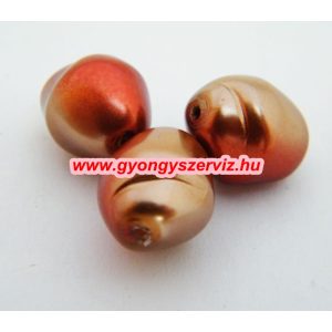 Kiárusítás! Cseh üveg gyöngy. Tekla gyöngy. Nugget. Két szín bronz. Mindig akcióban!