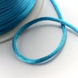 Shamballa zsinór, poliészter zsinór. 1.5mm. Türkizzöld.
