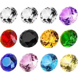 Leárazás!  Nagy méretű csiszolt kristály gyöngy. 30x20mm.